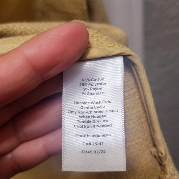 TALBOTS TEXTURED COTTON SHIRT JACKET NWT size M - Picture 8 of 9